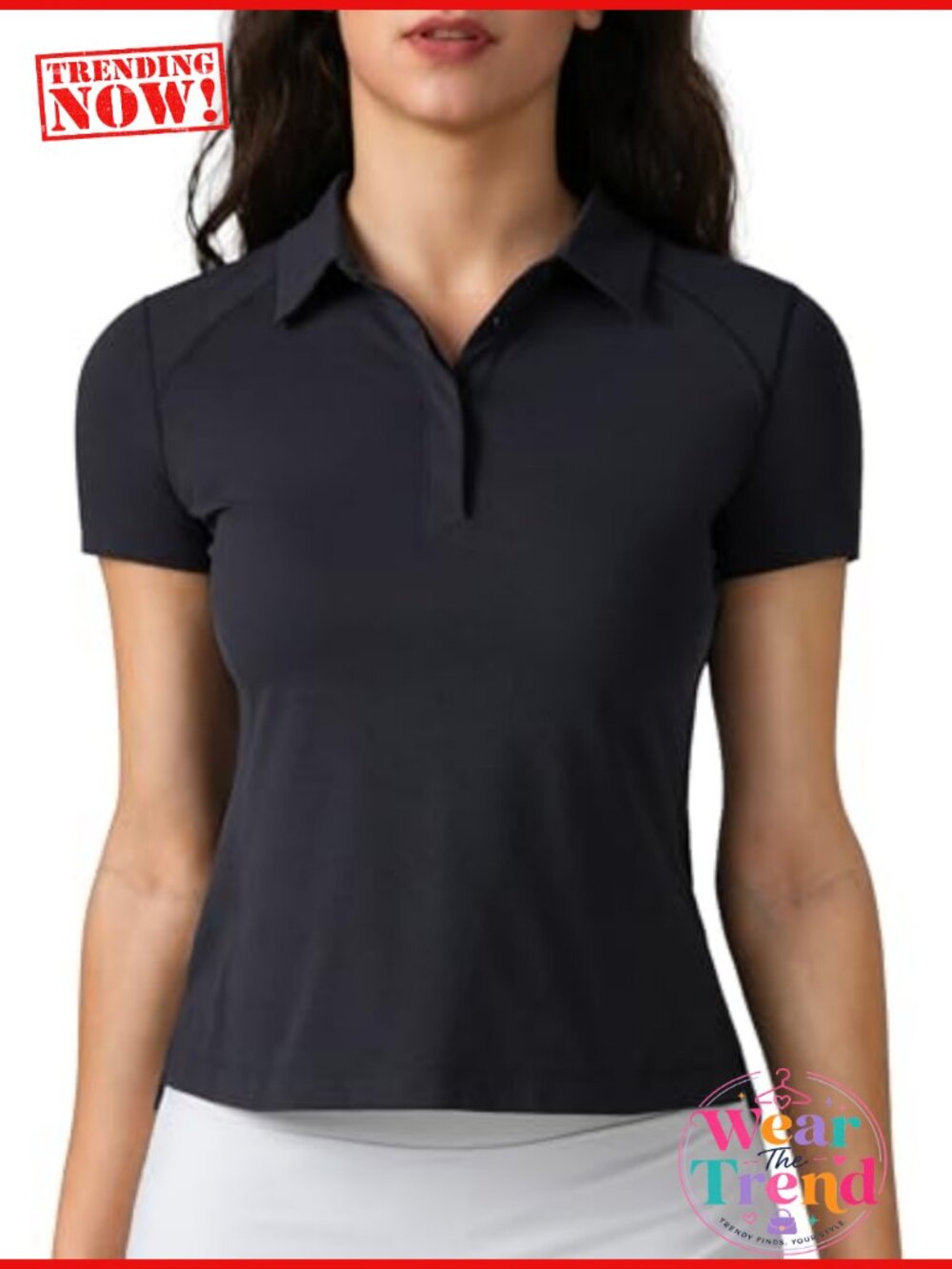 Women's Golf Polo Short Sleeve Collared Quick Dry Athletic Tennis Shirt